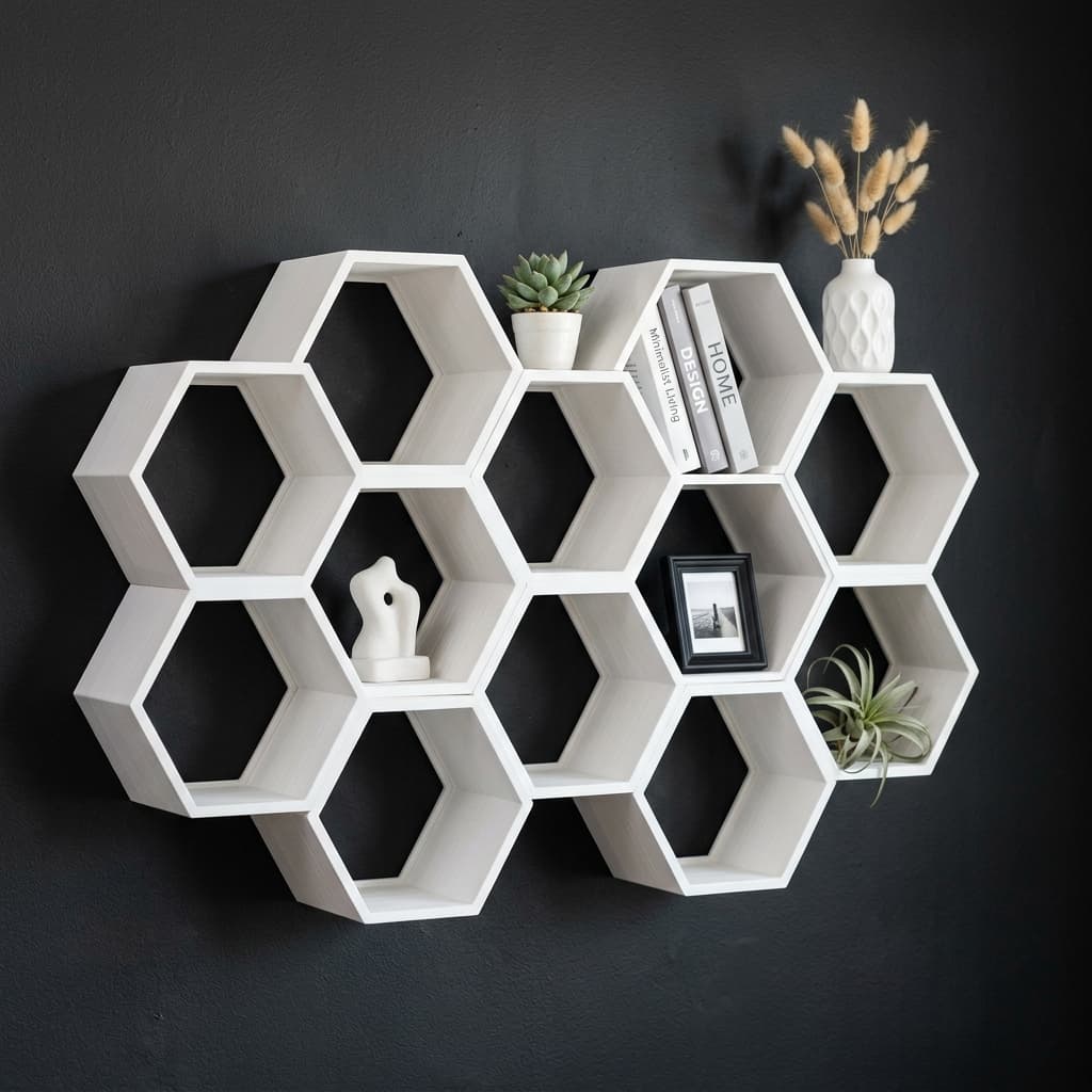 Honeycomb Wall Shelf