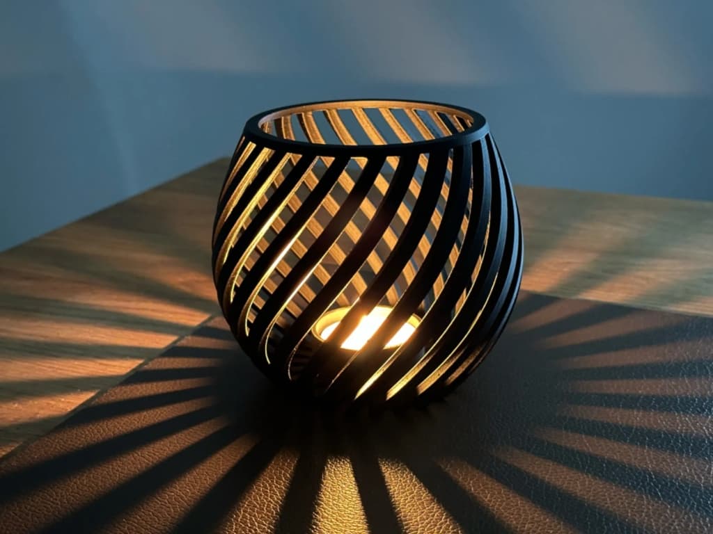 Spiral Helix Shadow Lantern